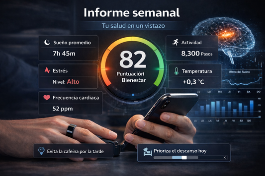 Cómo interpretar los informes semanales de tu smart ring (y mejorar tu salud con IA)